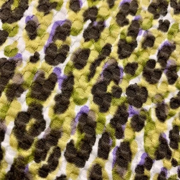 J Crew Cafe Capris Abstract Leopard Print NWT Size 6 - Picture 2 of 4